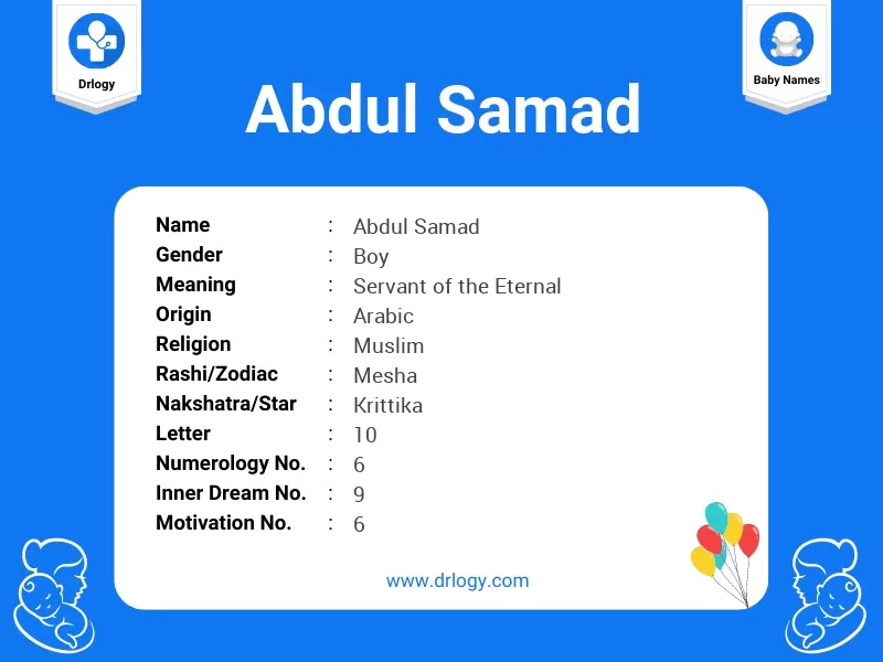 Abdul Samad Name Meaning